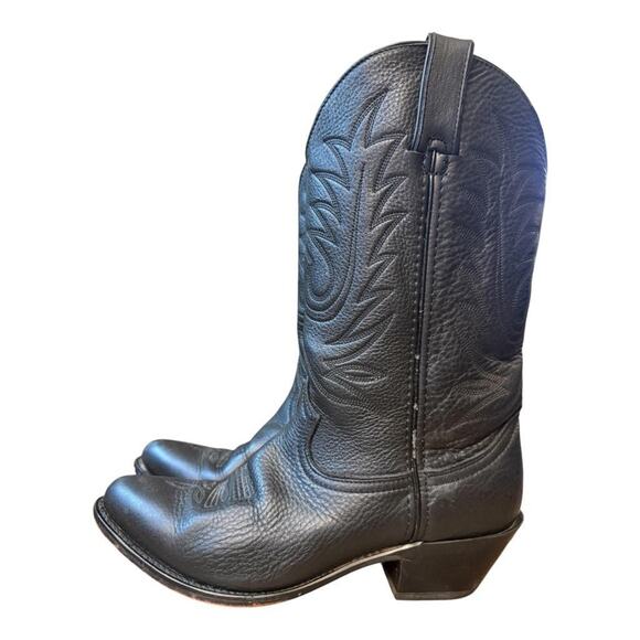 Durango 11" Western Cowboy Boot Black Women size 8 - Picture 1 of 13